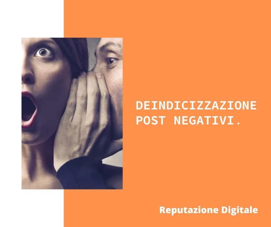 STUDIO DI WEB REPUTATION REPUTAZIONE DIGITALE Studio Legale Digitale PER PER DEINDICIZZAZIONE