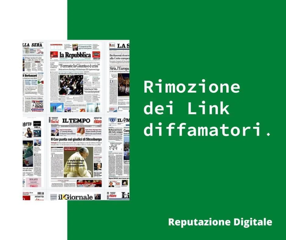 STUDIO DI WEB REPUTATION PER LA RIMOZIONE-LINK-DIFFAMATORI